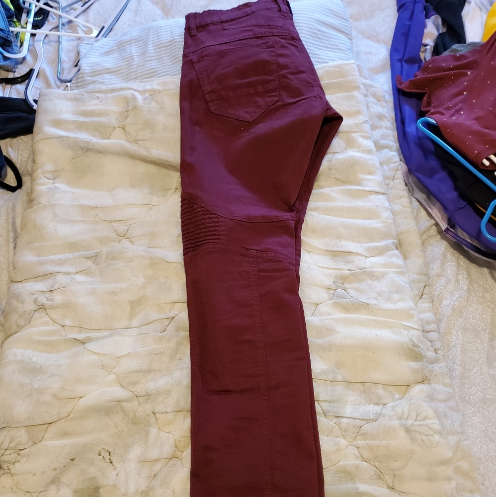 Dead stock Smoke rise pants color team red